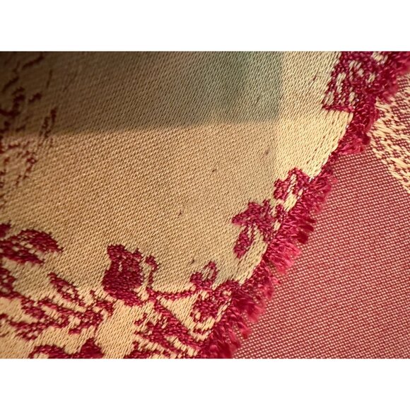 Vtg French Toile De Jouy Fabric "Les Ballons De Gonesse" Balloon Pattern 54x59" - Picture 6 of 8